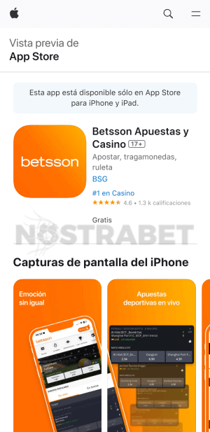Betsson ios app descargar
